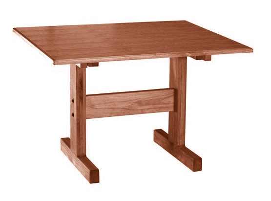 1165 / /images/1165/1000-1165-4-0-0.jpg / Classic Small Wood Veneer Standard Wheelchair Height Dining Table