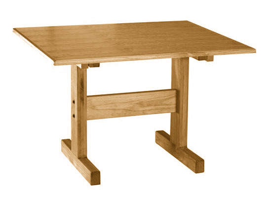 1166 / /images/1166/1000-1166-2-0-0.jpg / Classic Small Wood Veneer Motorized Wheelchair Height Dining Table