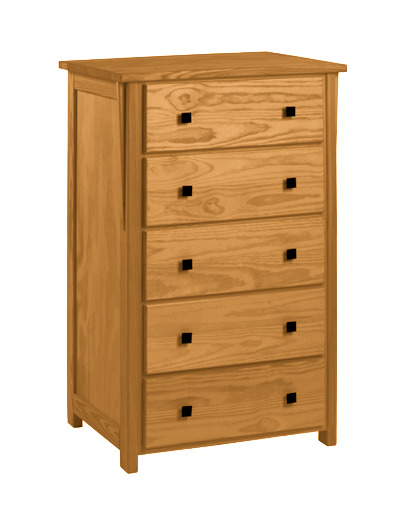 134 Woods End 5 Drawer Bureau