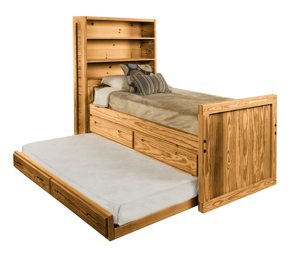 139 / /images/139/1000-139-3-0-0.jpg / Classic Twin Cay Bed with Drawers and Trundle Bed