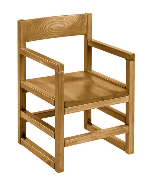 428 / /images/428/1000-428-2-0-0.jpg / Classic Solid Wood Arm Chair - Sled Base