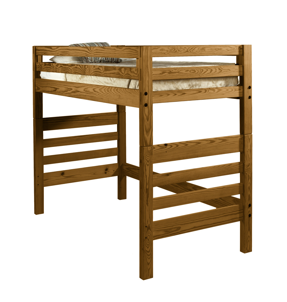 455 / /images/455/1000-455-2-0-0.jpg / Classic Ladder End Loft Bed - Extra Long